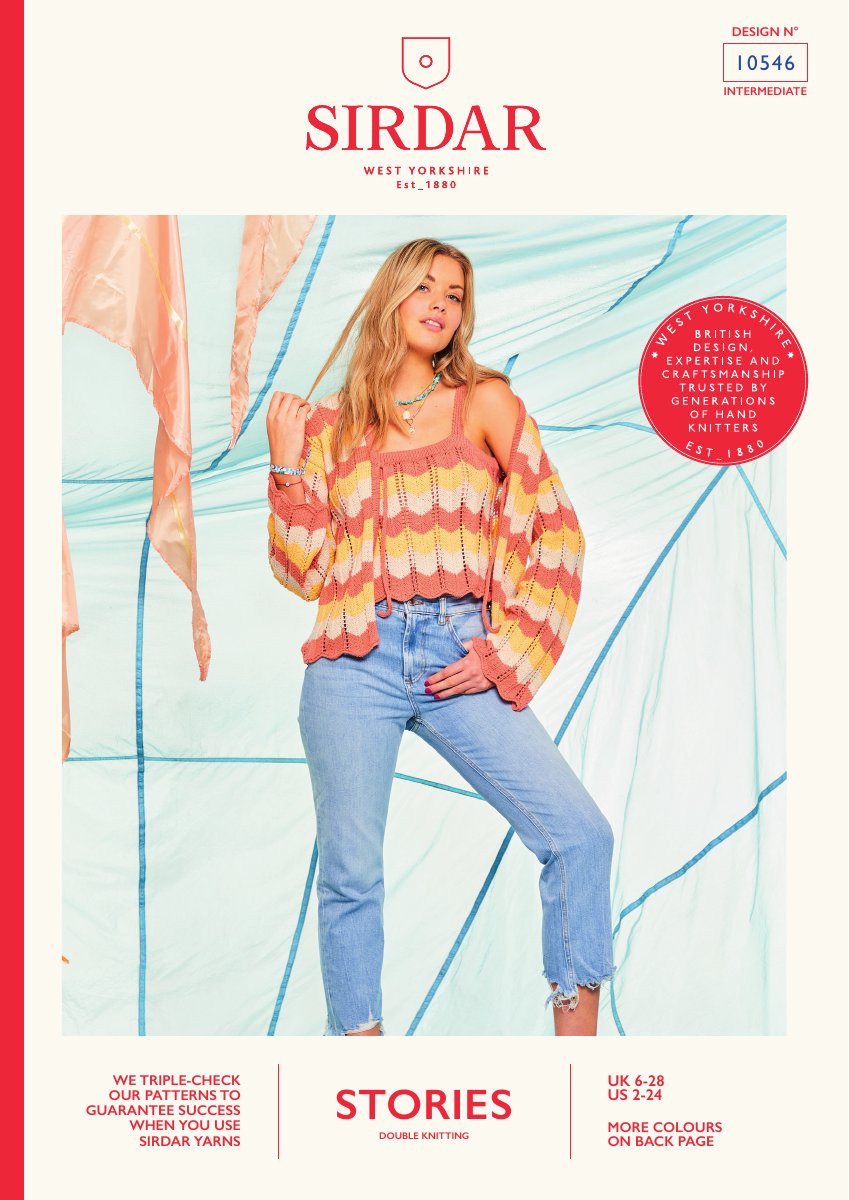 Sirdar 10546 Cardigan in Stories DK pattern cover