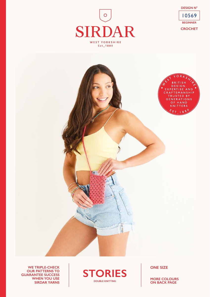 Sirdar 10569 Top in Stories DK pattern cover