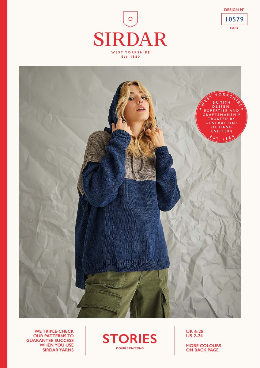 Sirdar 10579 Cardigan in Stories DK pattern cover