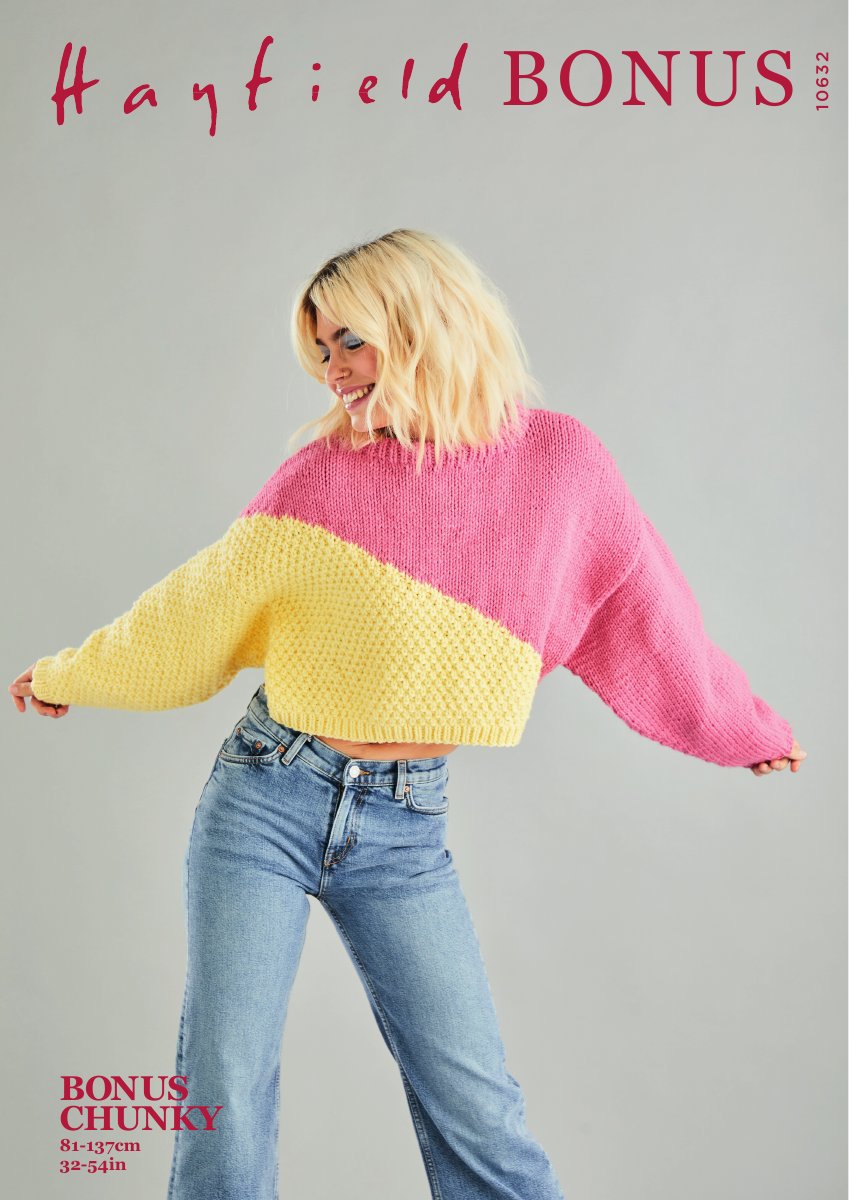 Hayfield 10632 Sweater in Bonus Chunky pattern cover