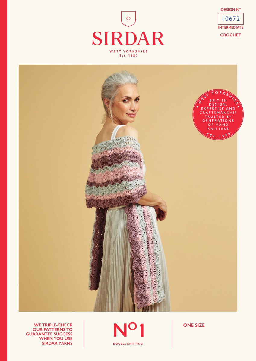 Sirdar 10672 Pattern in No.1 DK pattern cover