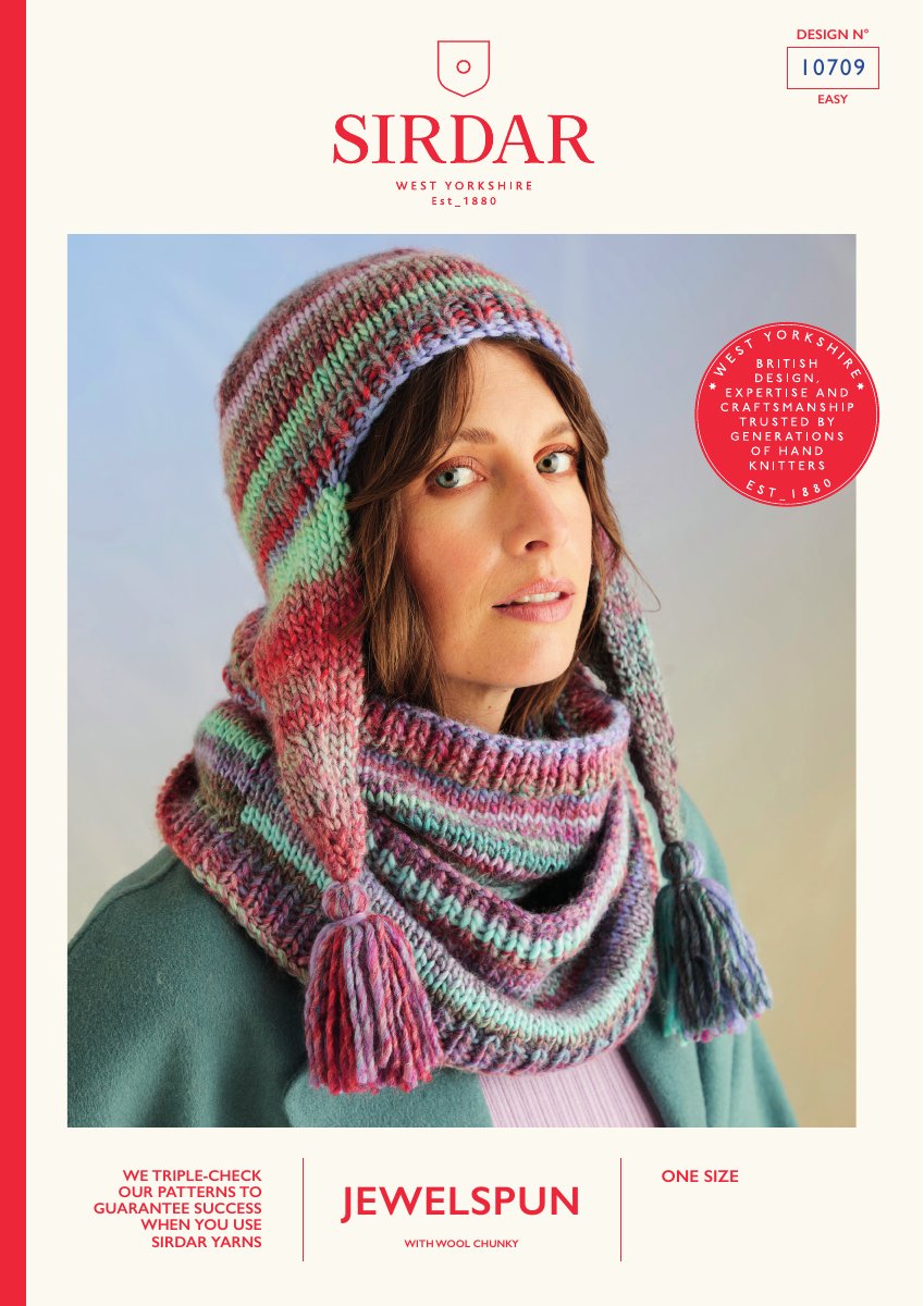 Sirdar 10709 Snood in Jewelspun With Wool Chunky pattern cover