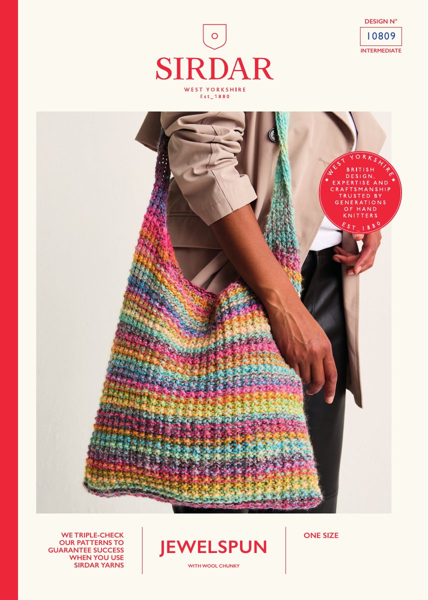 Sirdar 10809 Bag in Jewelspun With Wool Chunky pattern cover