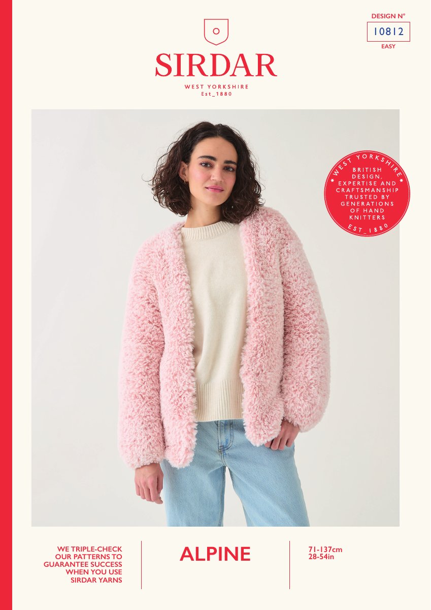 Sirdar 10812 Cardigan in Alpine pattern cover
