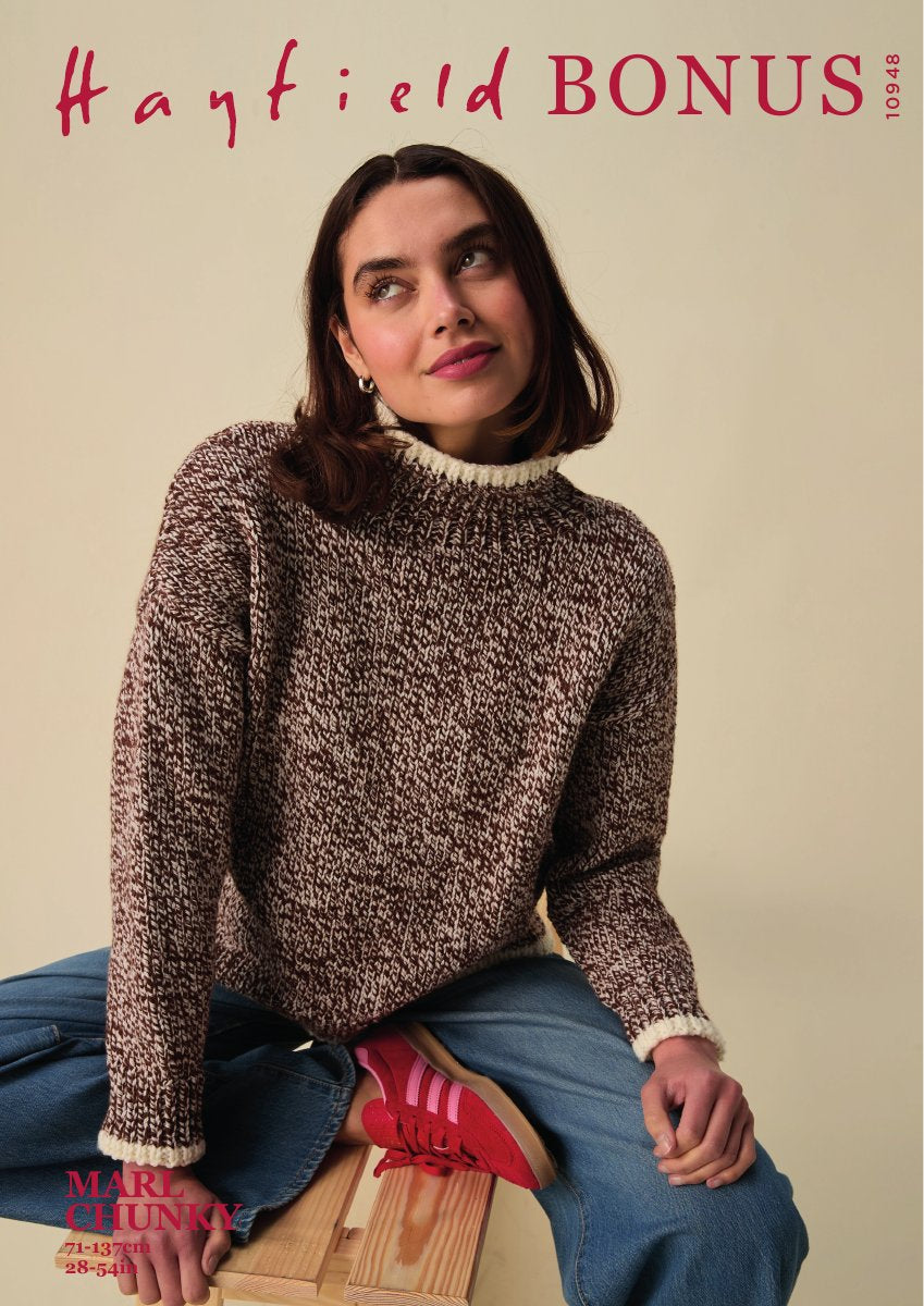Hayfield 10948 Sweater in Bonus Chunky pattern cover