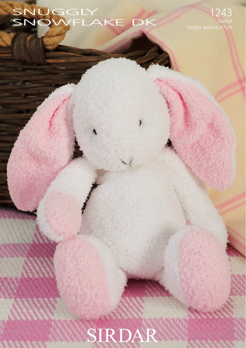Sirdar 1243 Flopsy The Bunny in Snuggly Snowflake DK pattern cover