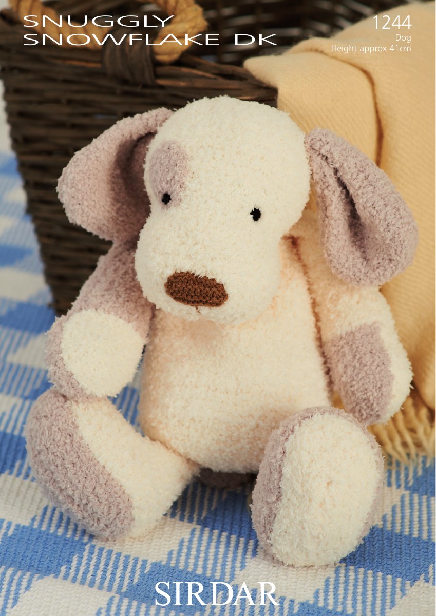 Sirdar 1244 Patch The Puppy in Snuggly Snowflake DK pattern cover