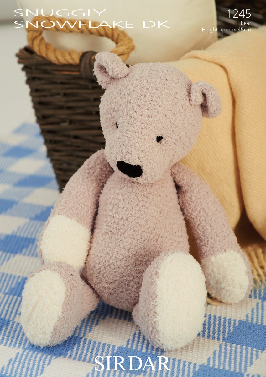 Sirdar 1245 Ted The Bear in Snuggly Snowflake DK pattern cover