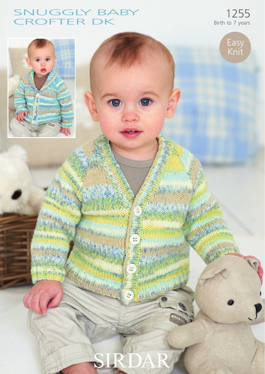Sirdar 1255 Cardigans in Snuggly Baby Crofter DK pattern cover