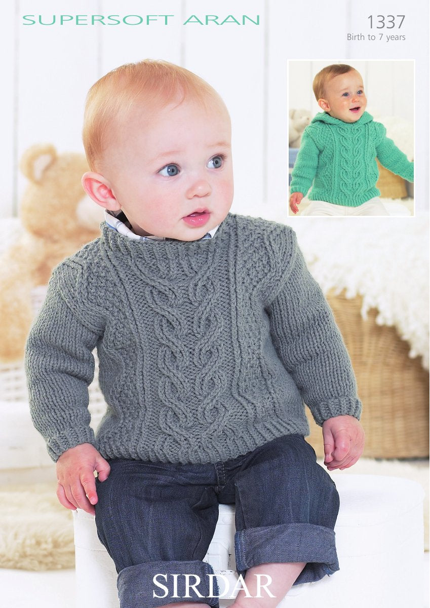 Sirdar 1337 Sweaters in Supersoft Aran pattern cover