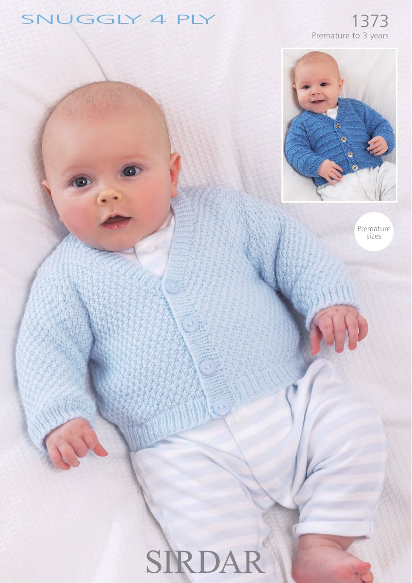 Sirdar 1373 Cardigans in Snuggly 4 Ply pattern cover