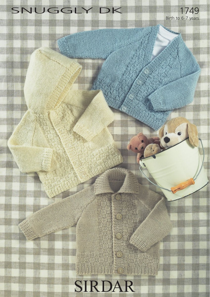 Sirdar 1749 Jackets in Snuggly DK pattern cover