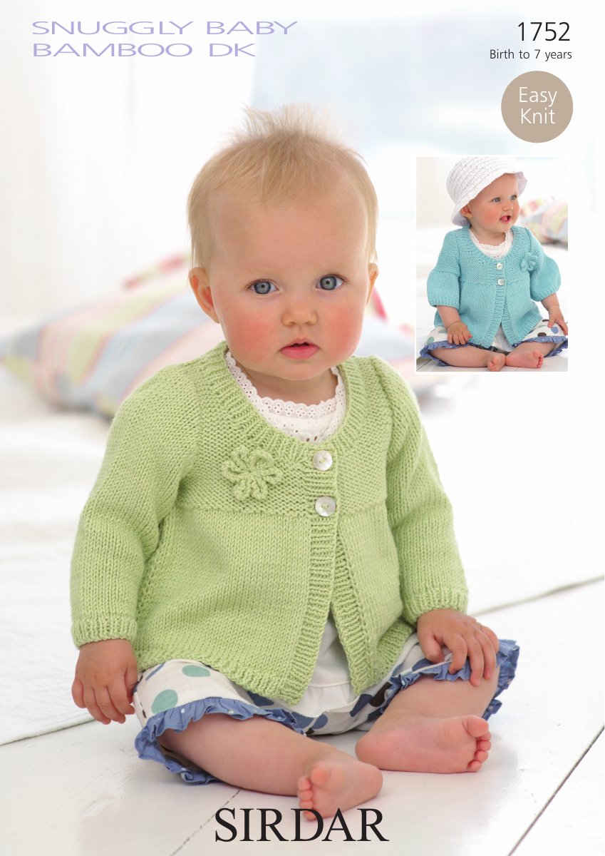 Sirdar 1752 Baby's & Child's Coat in Snuggly Baby Bamboo DK pattern cover