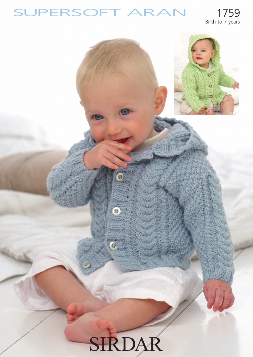 Sirdar 1759 Jackets in Supersoft Aran pattern cover