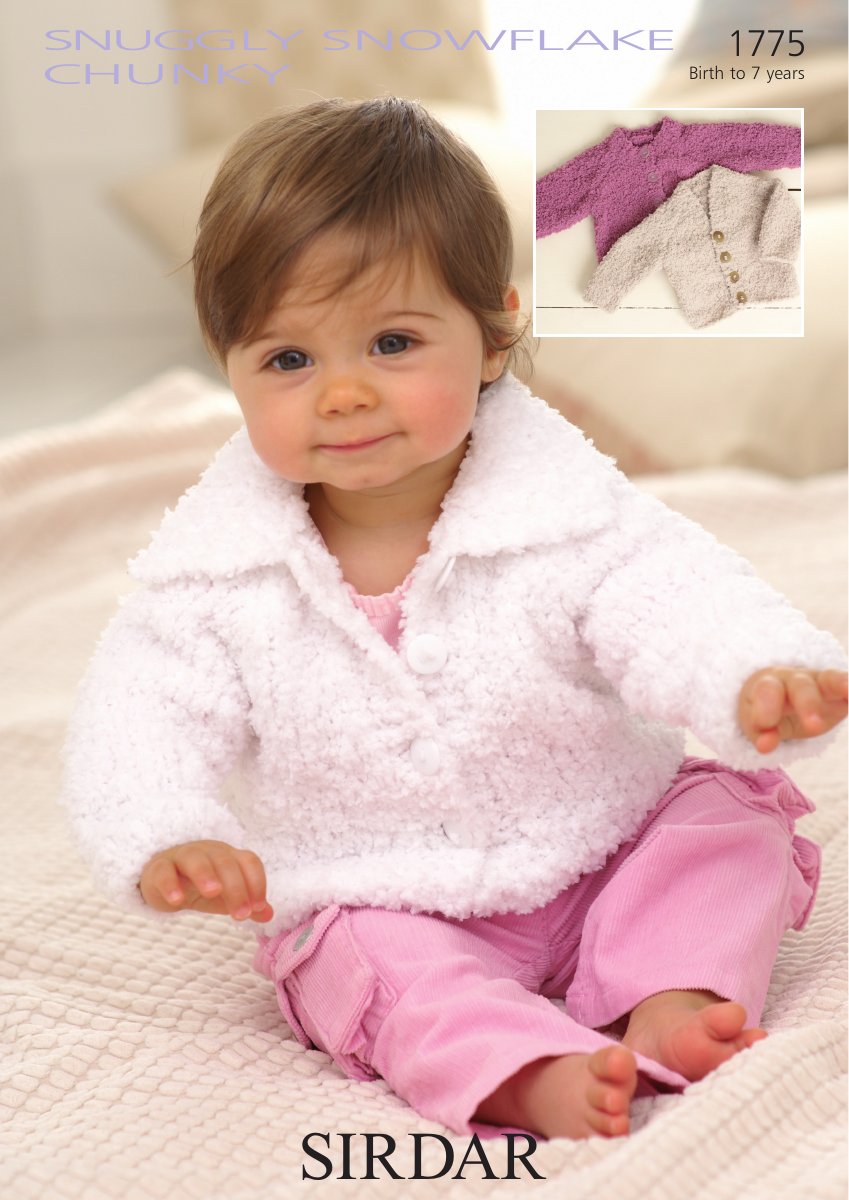 Sirdar 1775 Cardigans in Snuggly Snowflake Chunky pattern cover