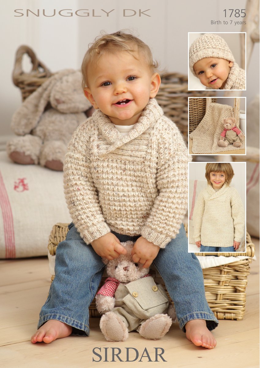 Sirdar 1785 Sweater, Hat & Blanket in Snuggly DK pattern cover