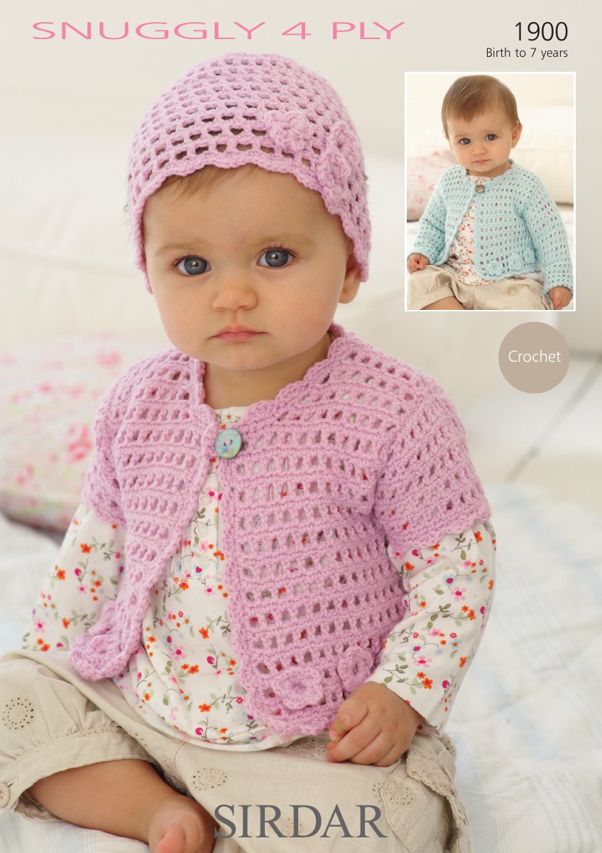 Sirdar 1900 Baby's & Child's Cardigan in Snuggly 4 Ply pattern cover