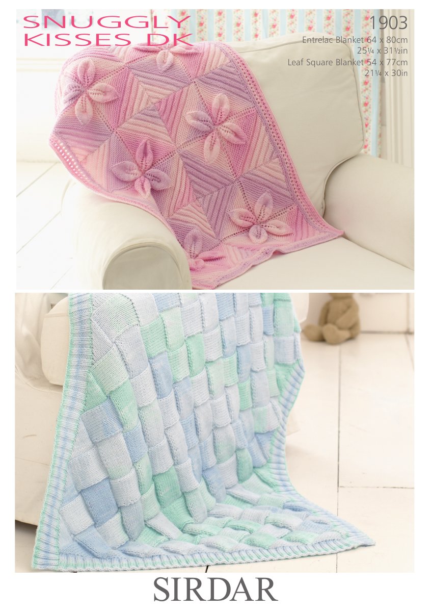 Sirdar 1903 Blankets in Snuggly Kisses DK pattern cover