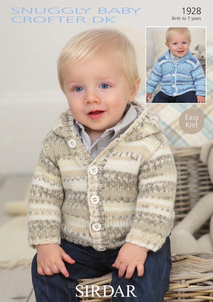 Sirdar 1928 Cardigans in Snuggly Baby Crofter DK pattern cover