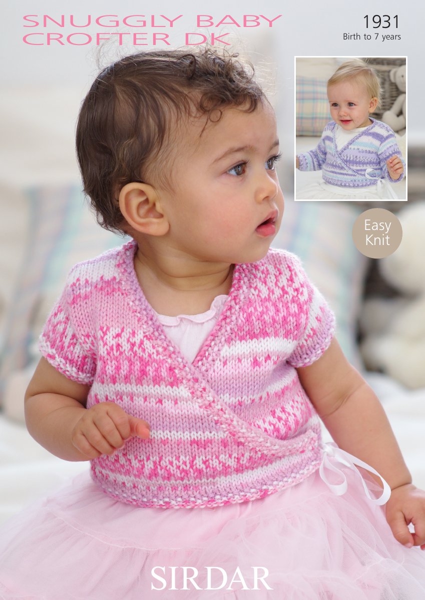 Sirdar 1931 Baby's & Child's Pattern in Snuggly Baby Crofter DK pattern cover