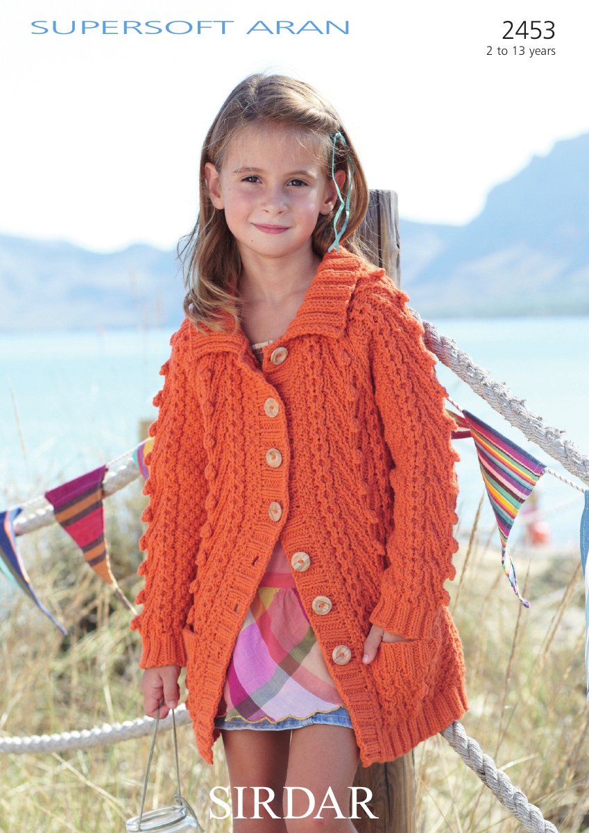 Sirdar 2453 Jacket in Supersoft Aran pattern cover