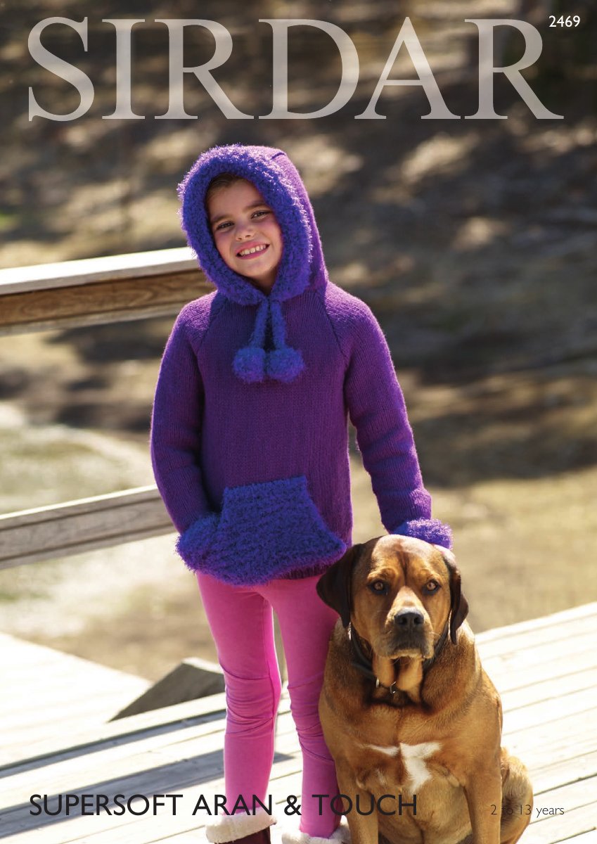 Sirdar 2469 Hooded Sweater in Supersoft Aran pattern cover