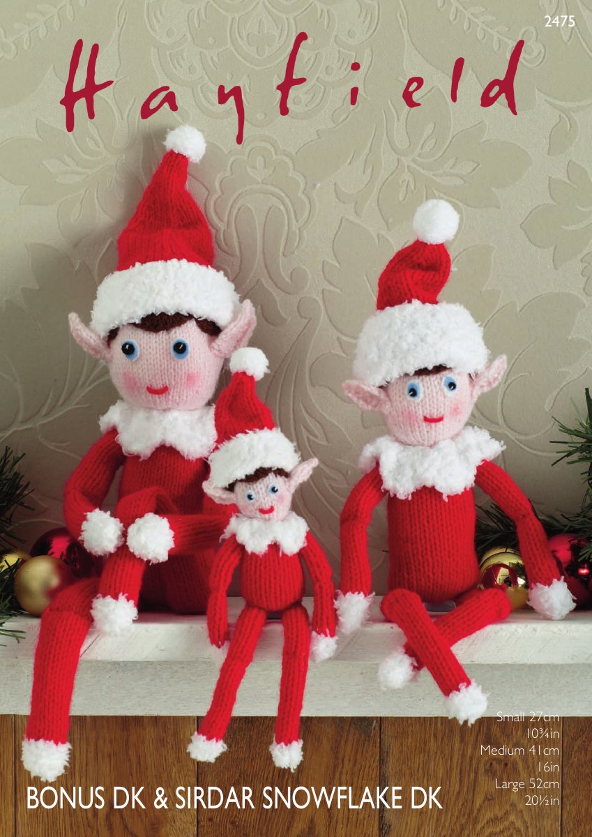 Hayfield 2475 Christmas Elves in Bonus DK pattern cover