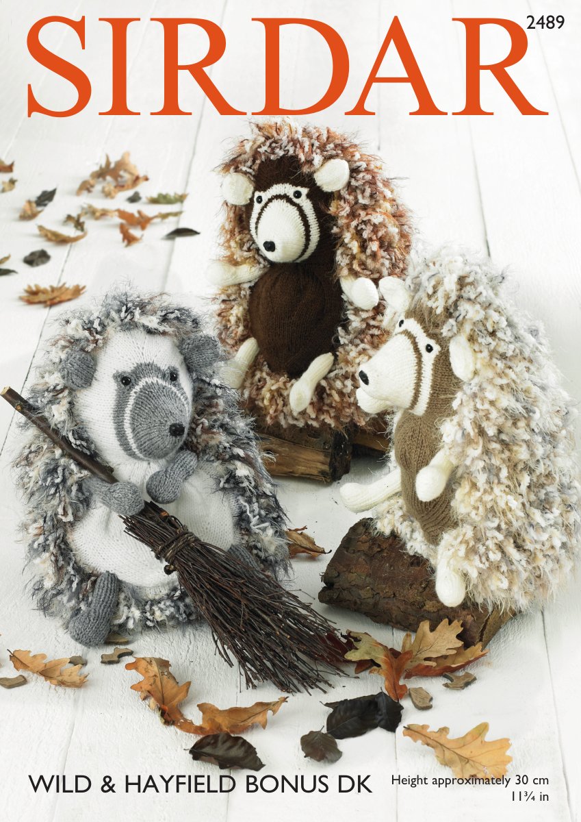 Sirdar 2489 Hedgehog Soft Toy in Wild pattern cover