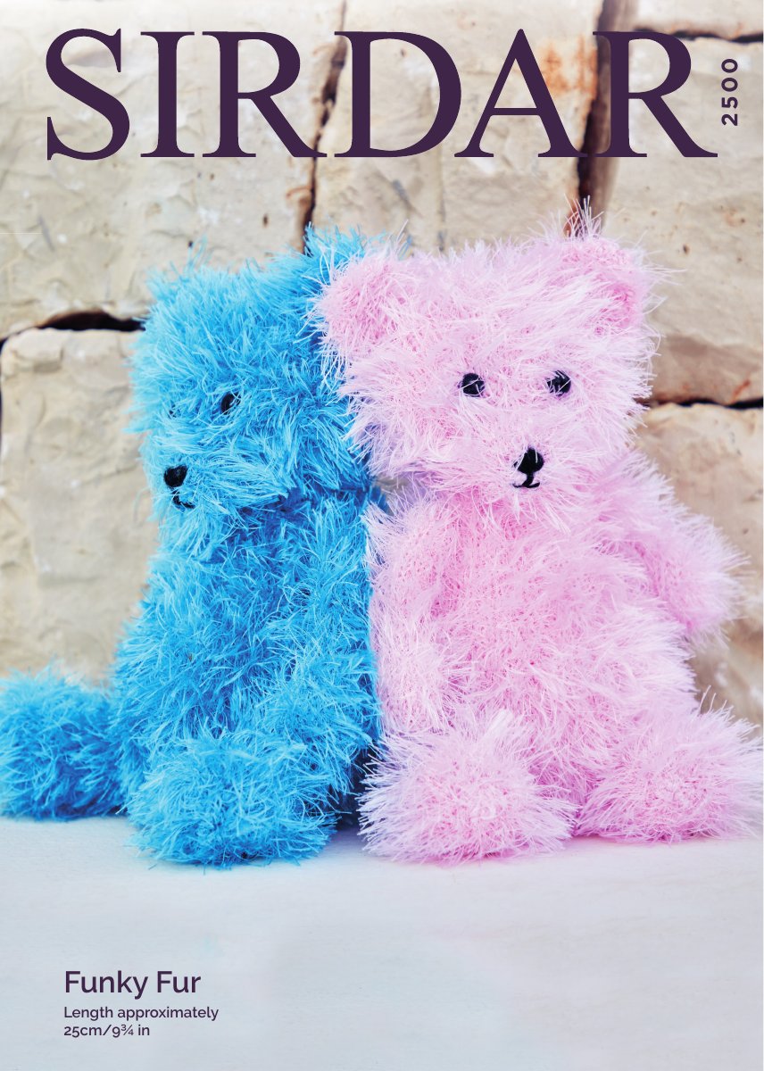 Sirdar 2500 Teddy Bear in Funky Fur pattern cover