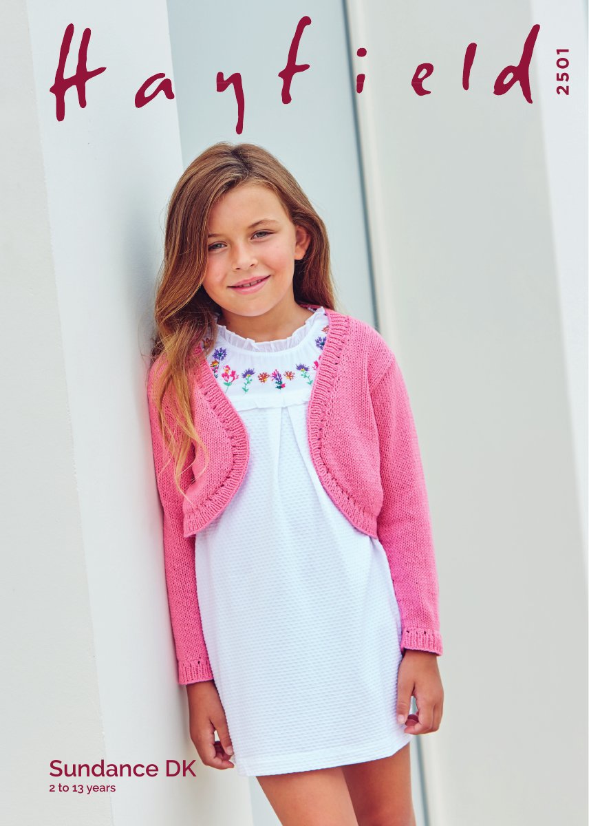 Hayfield 2501 Bolero in Sundance pattern cover