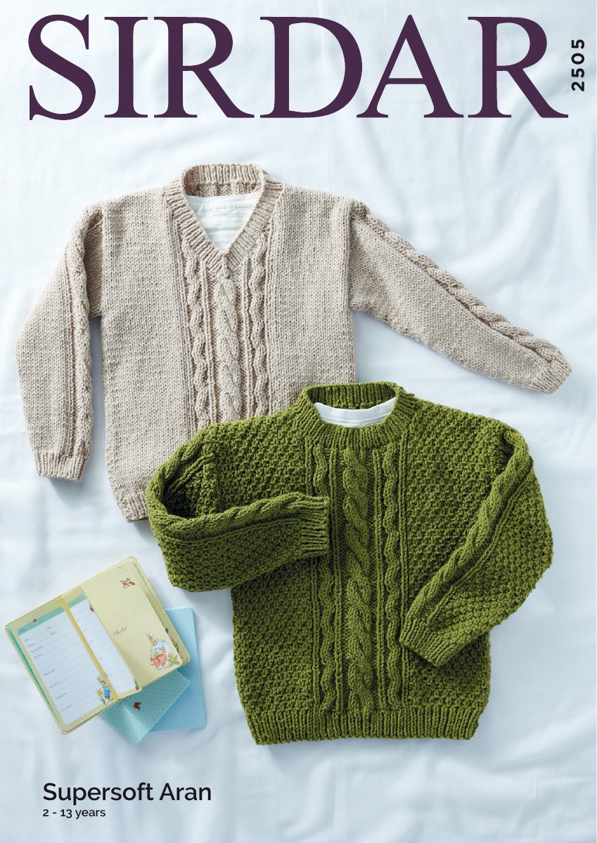 Sirdar 2505 Sweaters in Supersoft Aran pattern cover