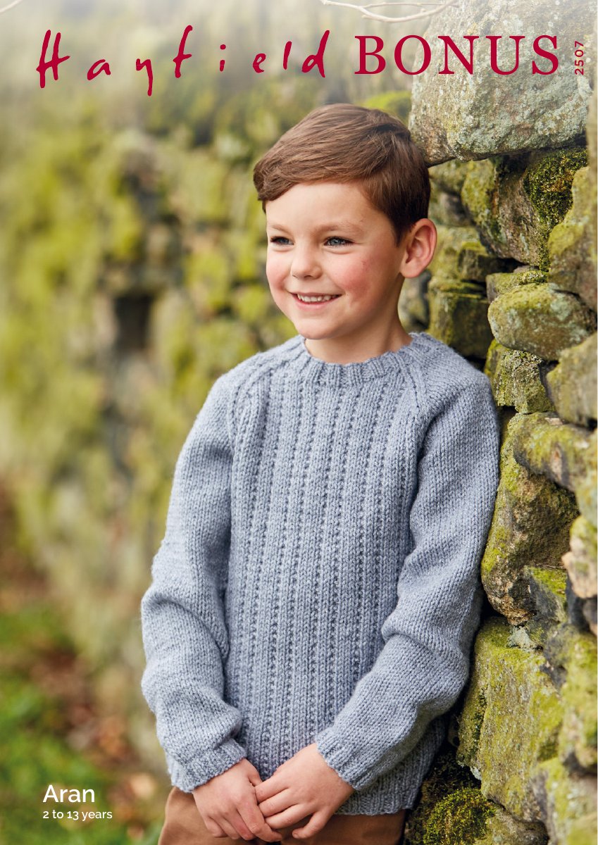 Hayfield 2507 Sweater in Bonus Aran pattern cover