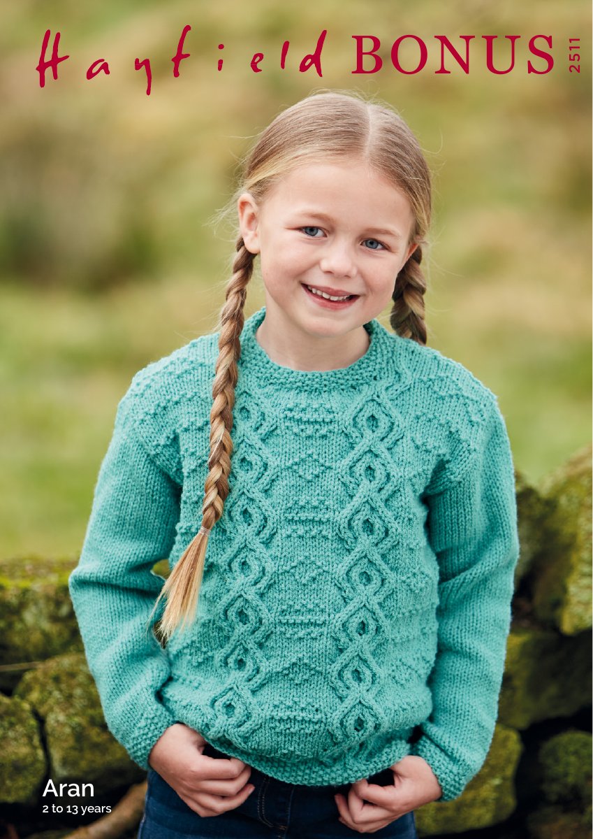 Hayfield 2511 Sweater in Bonus Aran pattern cover