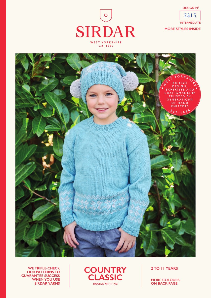 Sirdar 2515 Child's Sweater in Country Classic DK pattern cover
