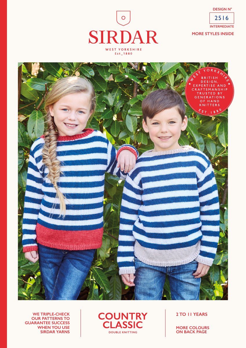 Sirdar 2516 Pattern in Country Classic DK pattern cover