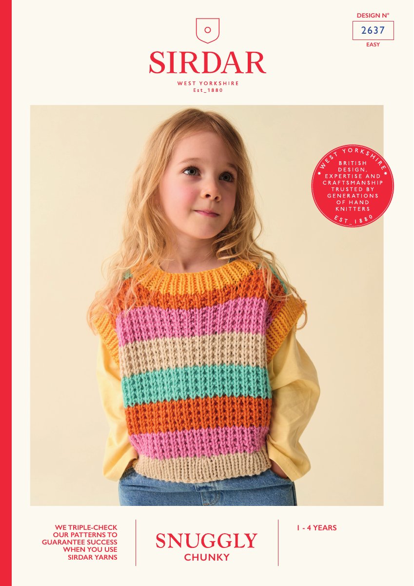 Sirdar 2637 Child's Top in Snuggly Chunky pattern cover