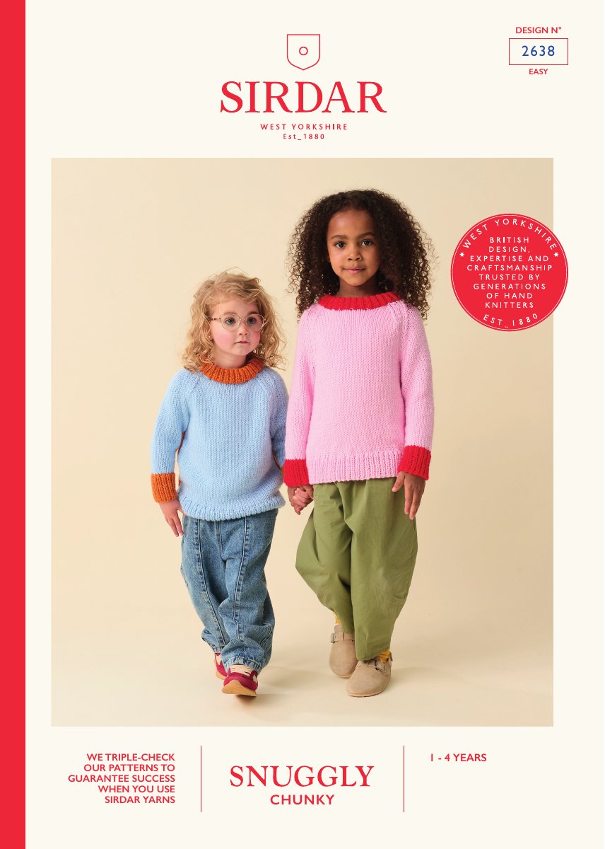 Sirdar 2638 Child's Sweater in Snuggly Chunky pattern cover