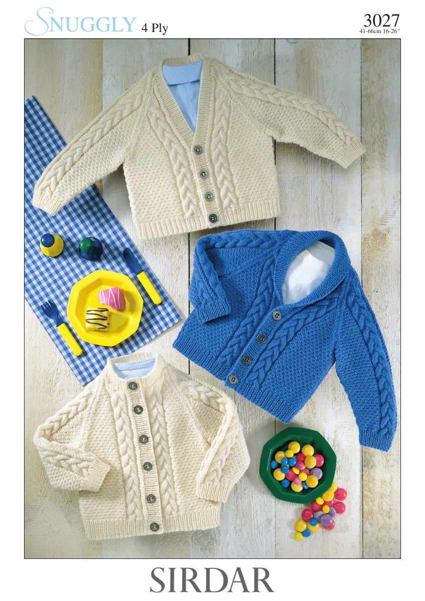 Sirdar 3027 Child's Pattern in Snuggly 4 Ply pattern cover