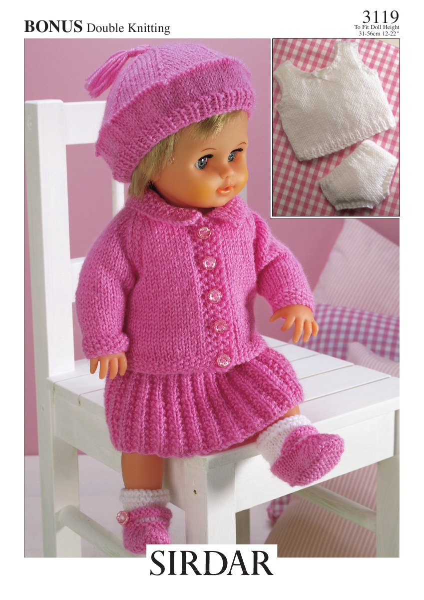 Hayfield 3119 12-14 15-18 19-22 in Baby Bonus DK pattern cover
