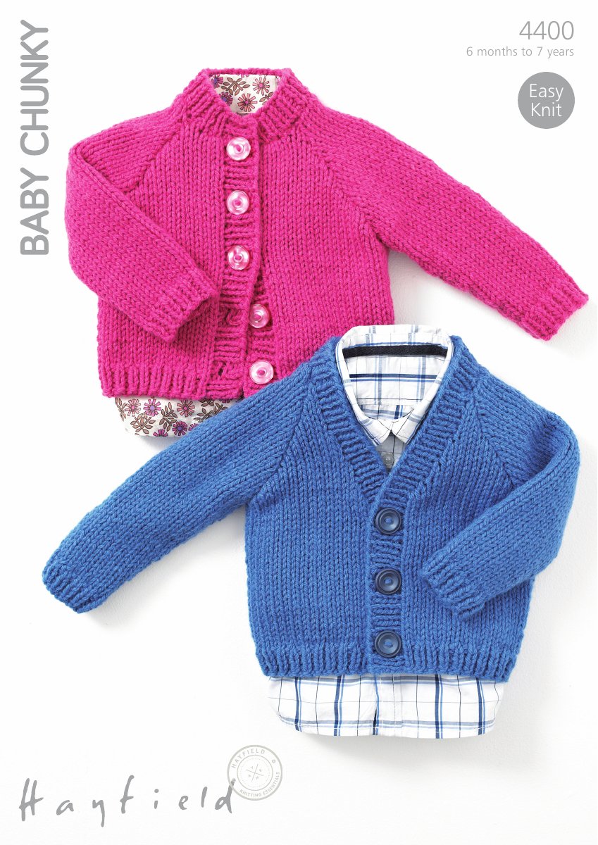 Hayfield 4400 Cardigans in Baby Chunky pattern cover