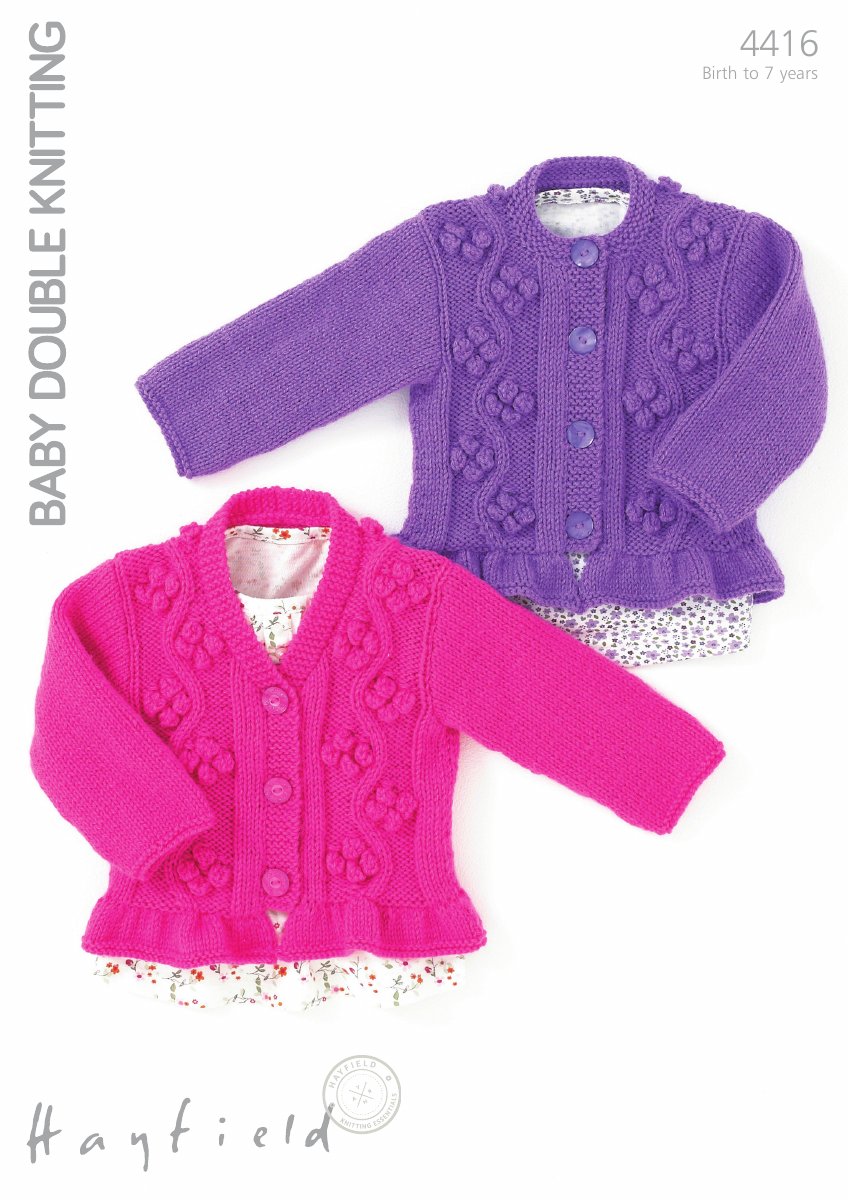 Hayfield 4416 Cardigans in Baby DK pattern cover