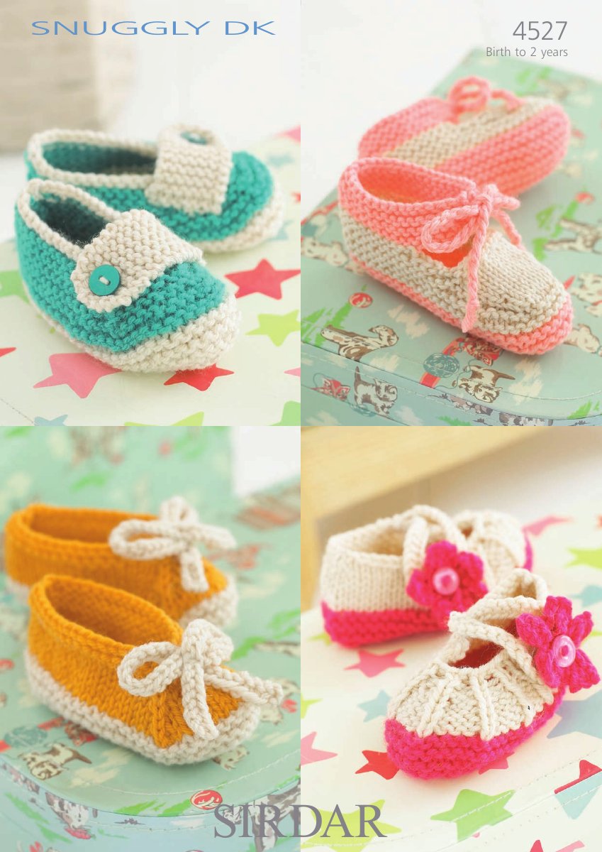 Sirdar 4527 Shoes in Snuggly DK pattern cover