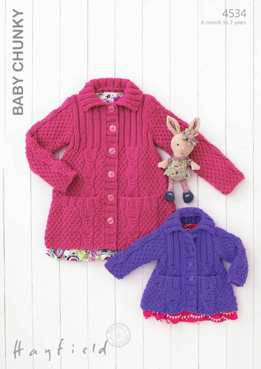 Hayfield 4534 Cardigans in Baby Chunky pattern cover
