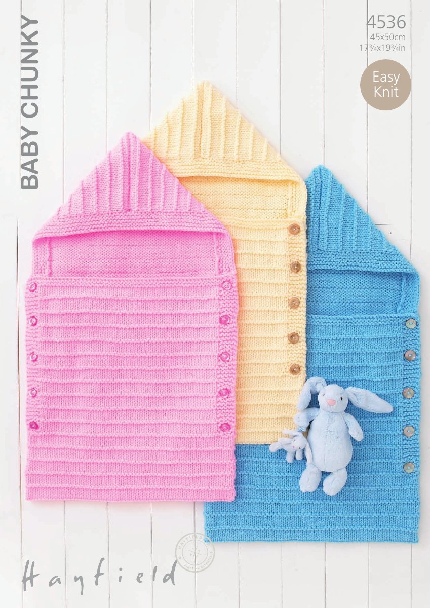 Hayfield 4536 Baby Sleeping Bag in Baby Chunky pattern cover
