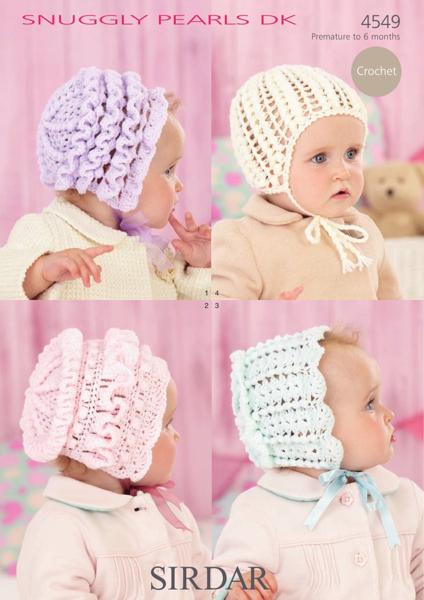 Sirdar 4549 Baby's Top in Snuggly Pearls DK pattern cover