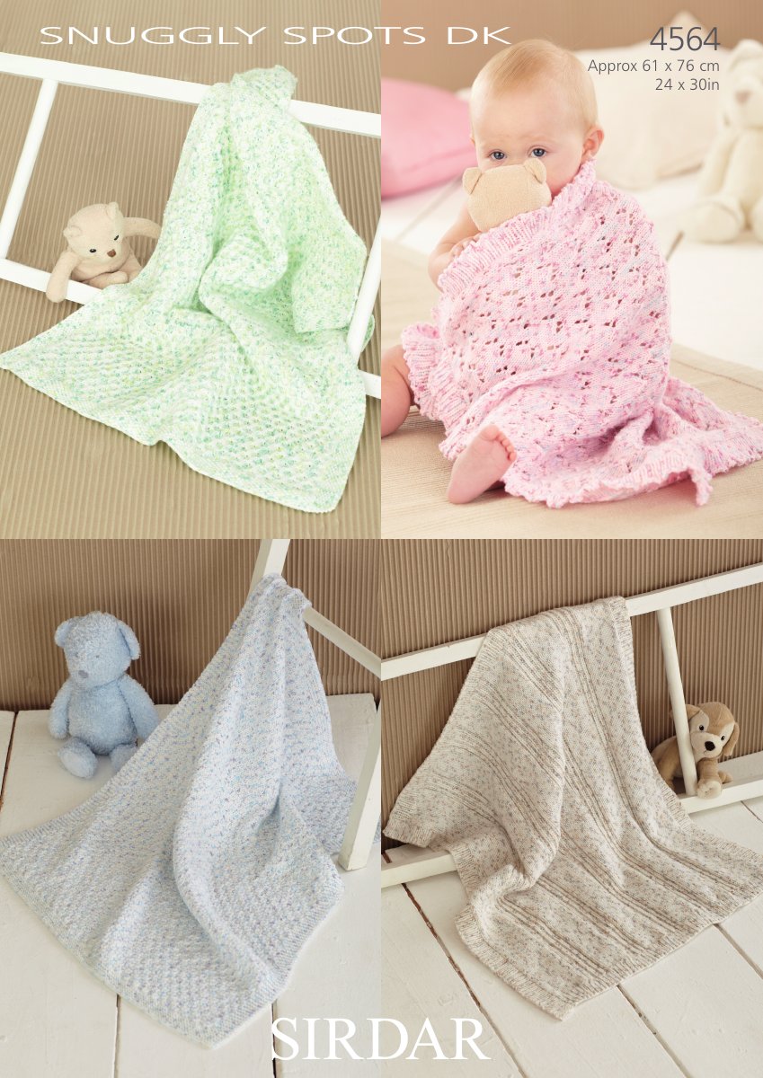 Sirdar 4564 Blankets in Snuggly Spots DK pattern cover