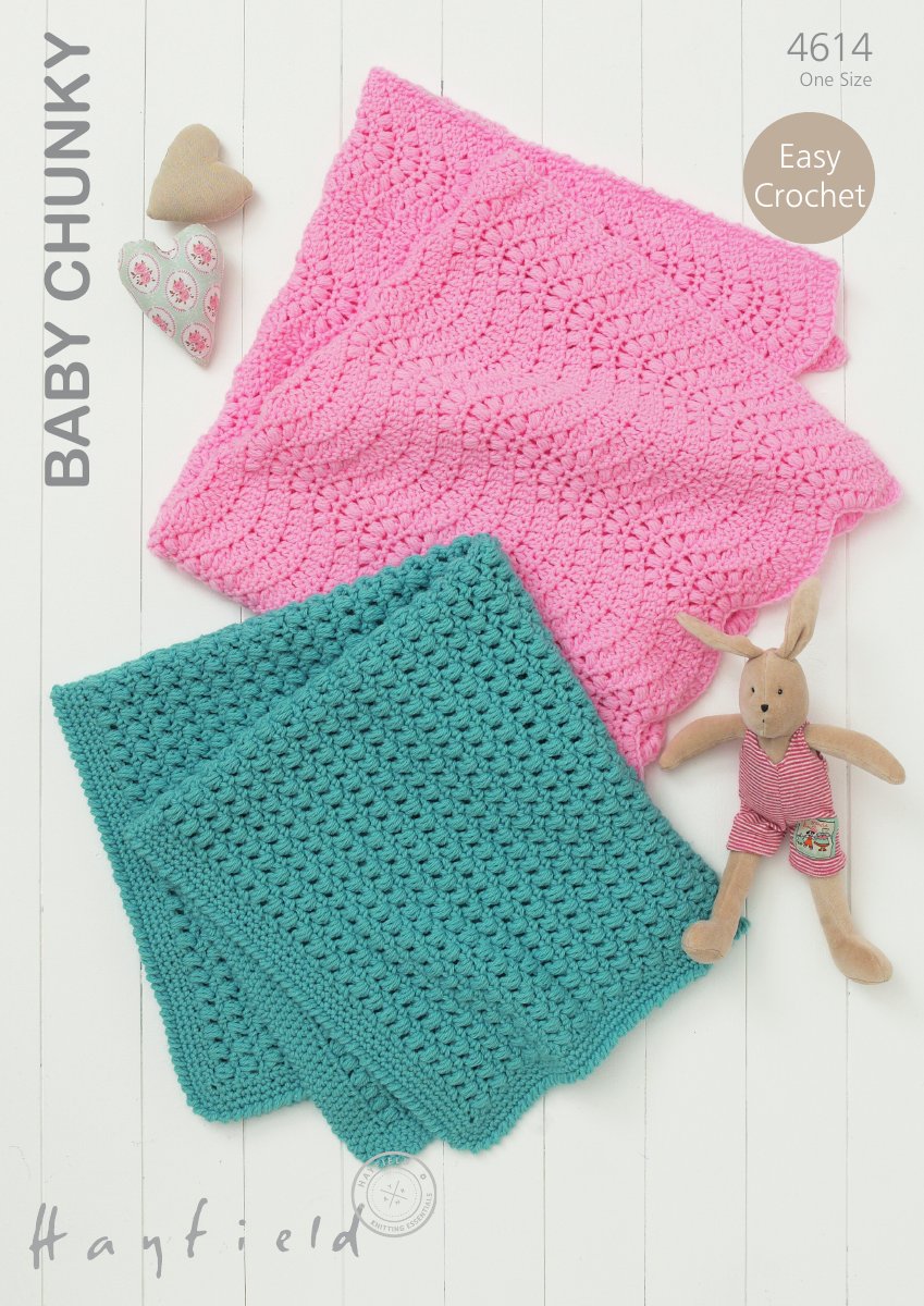 Hayfield 4614 Blankets in Baby Chunky pattern cover