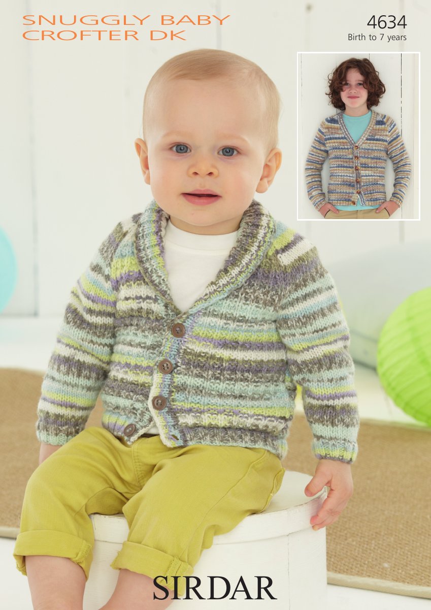 Sirdar 4634 Cardigans in Snuggly Baby Crofter DK pattern cover