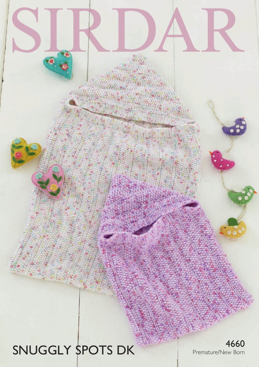 Sirdar 4660 Baby Nest in Snuggly Spots DK pattern cover