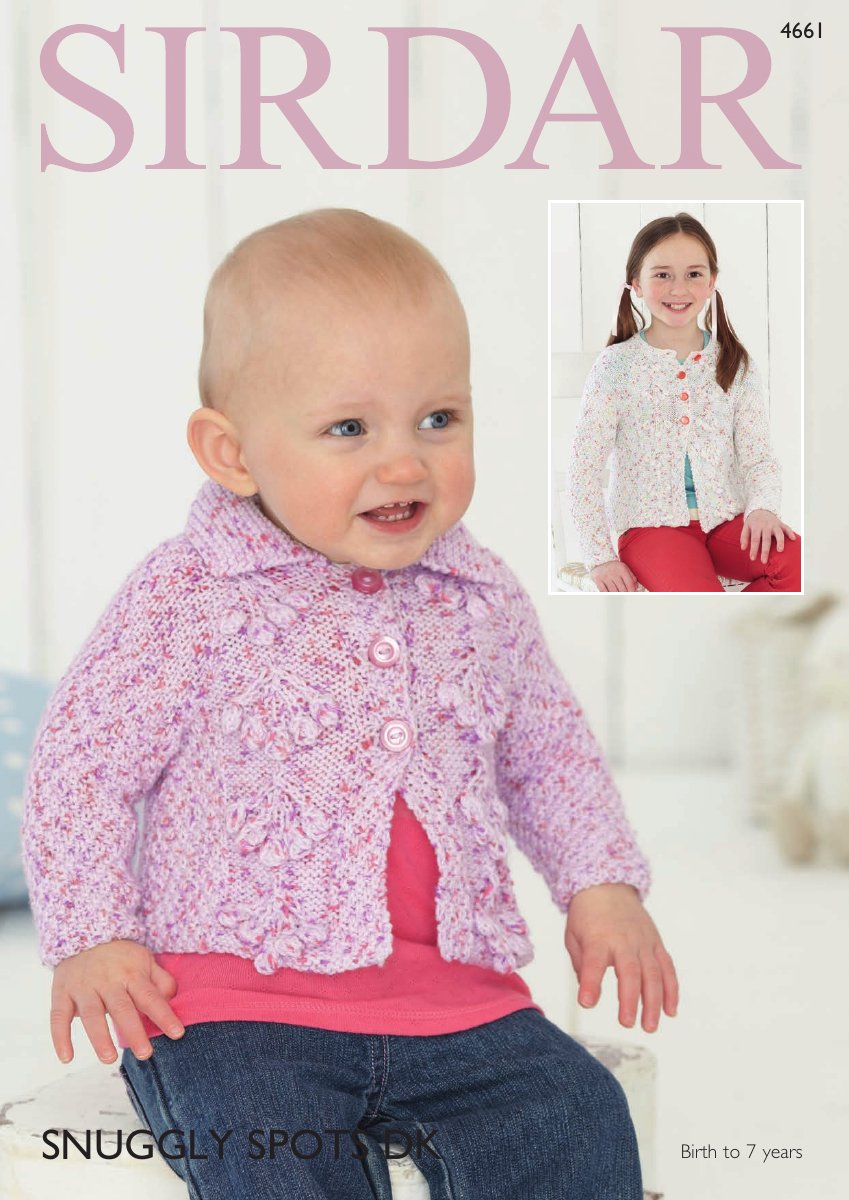 Sirdar 4661 Baby's & Child's Cardigan in Snuggly Spots DK pattern cover